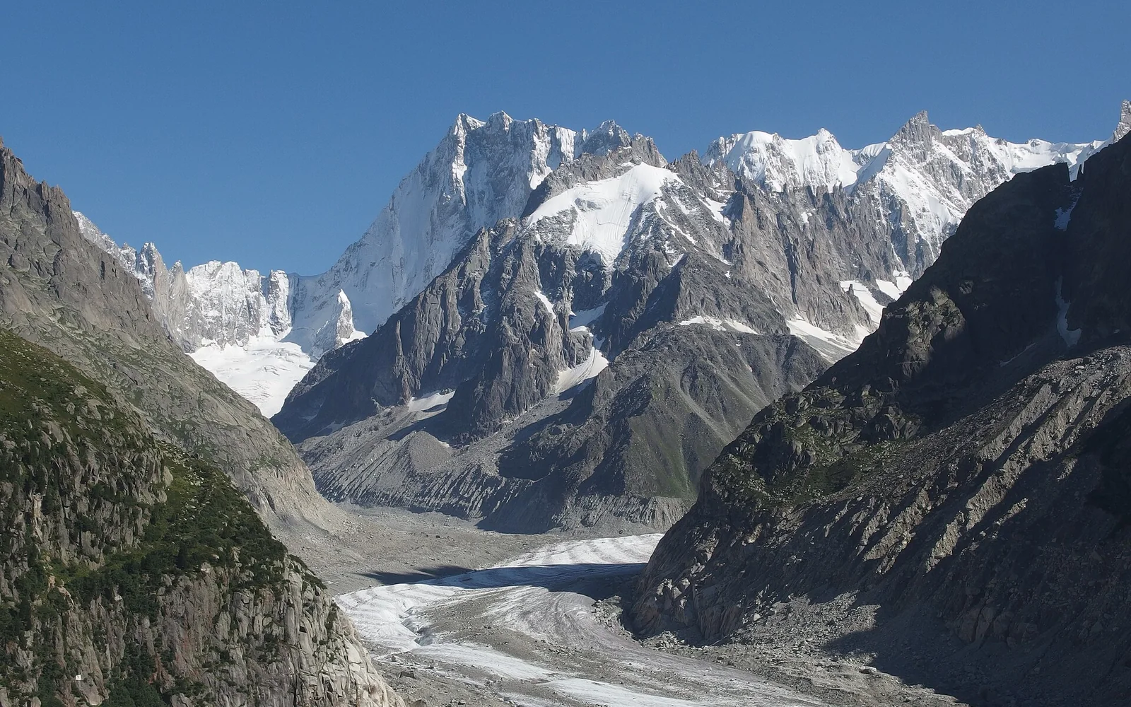 The Mer de Glace above Chamonix