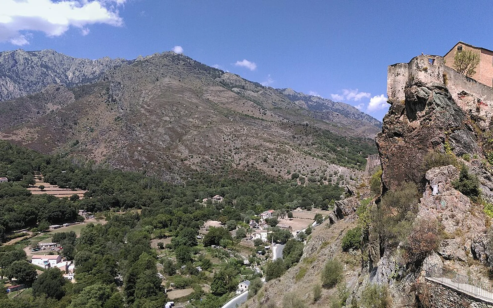Corte's citadel in the mountain interior of Corsica