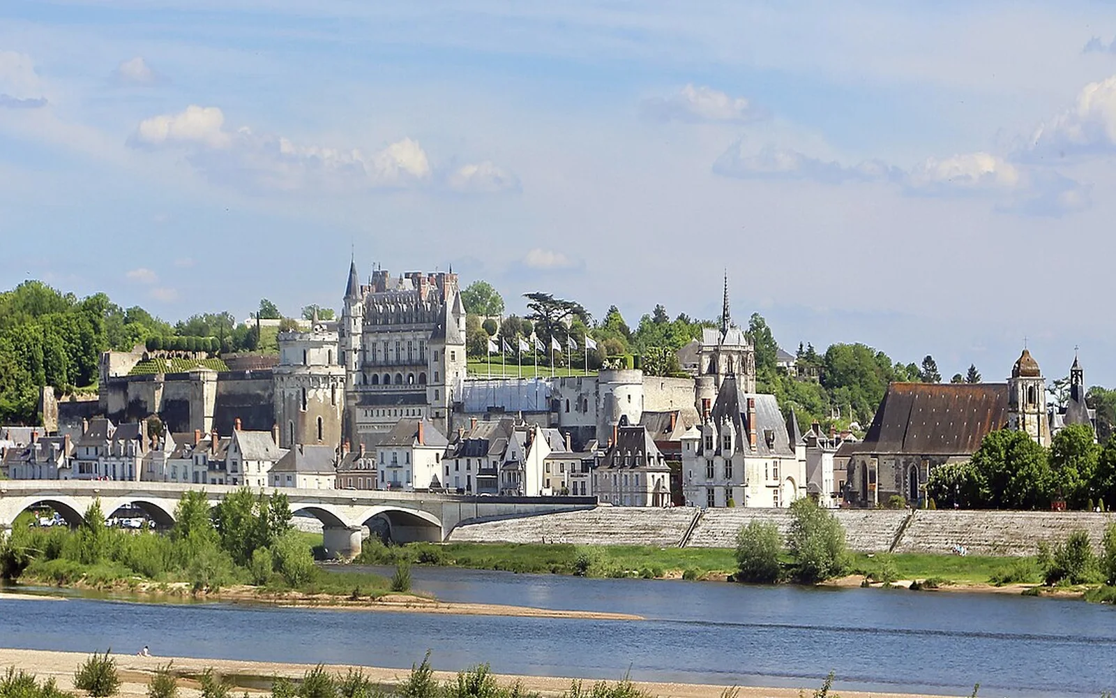 Amboise and its château above the Loire