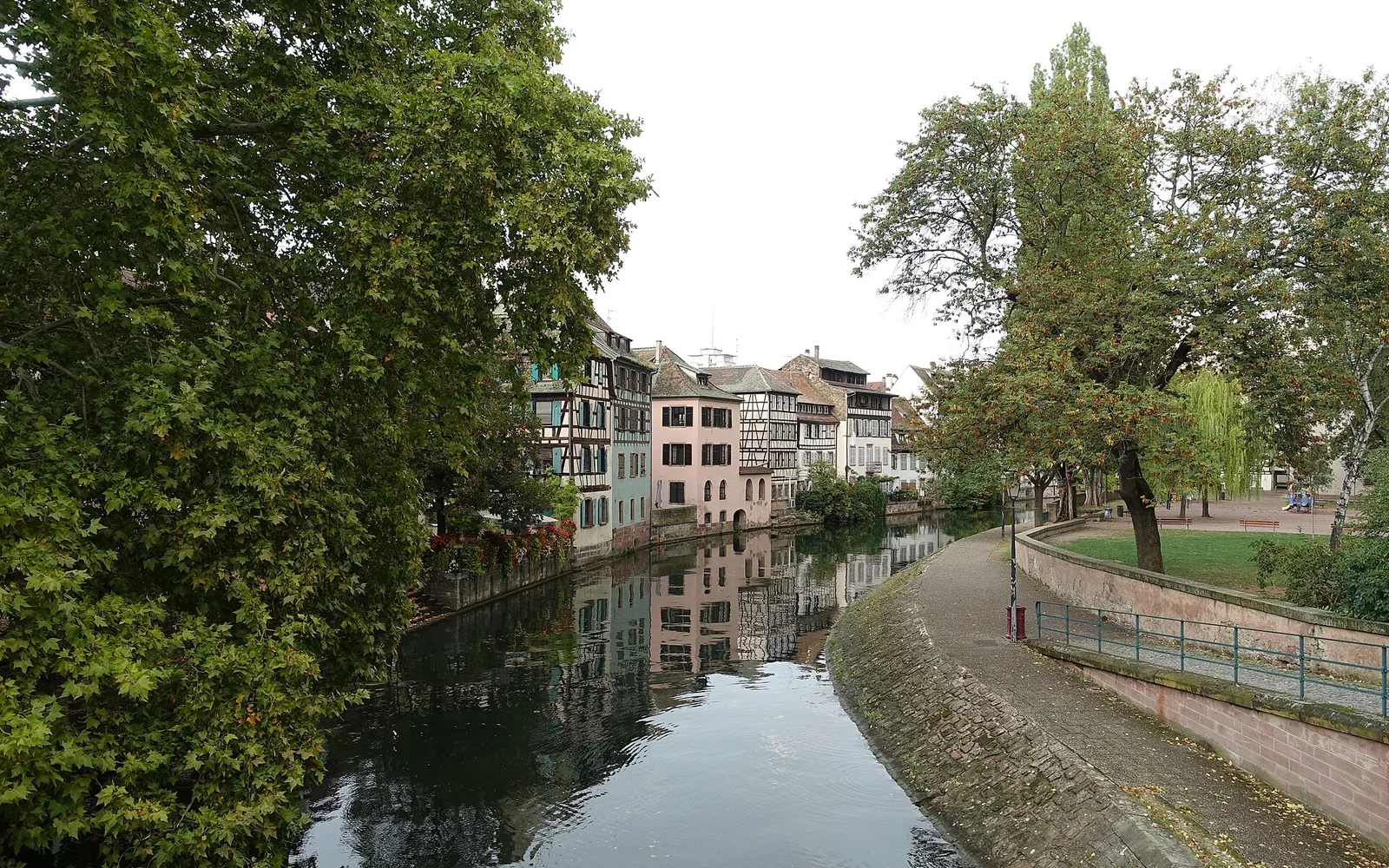 Half-timbered houses and canals in Petite France