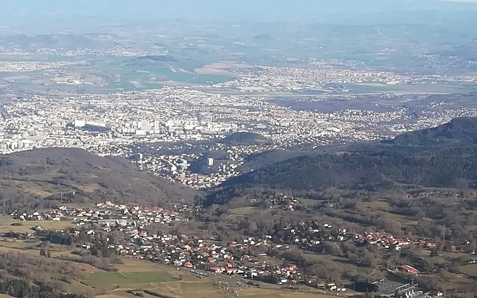 Clermont-Ferrand and its dark stone cathedral
