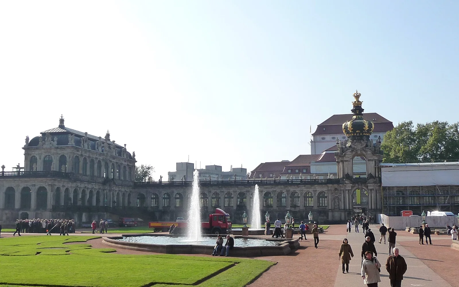 The courtyard and pavilions of Dresden's Zwinger