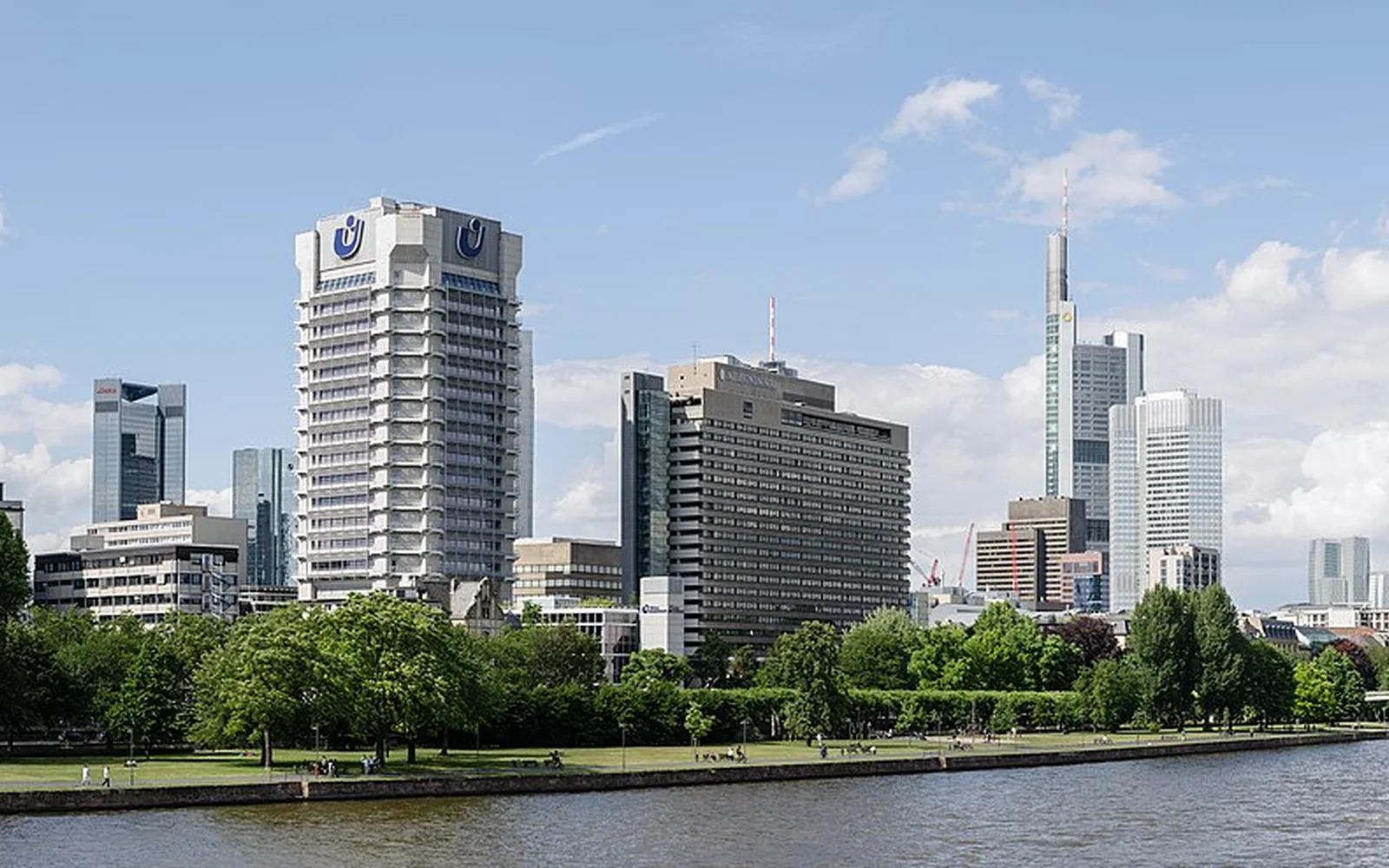 Frankfurt's skyline beside the River Main