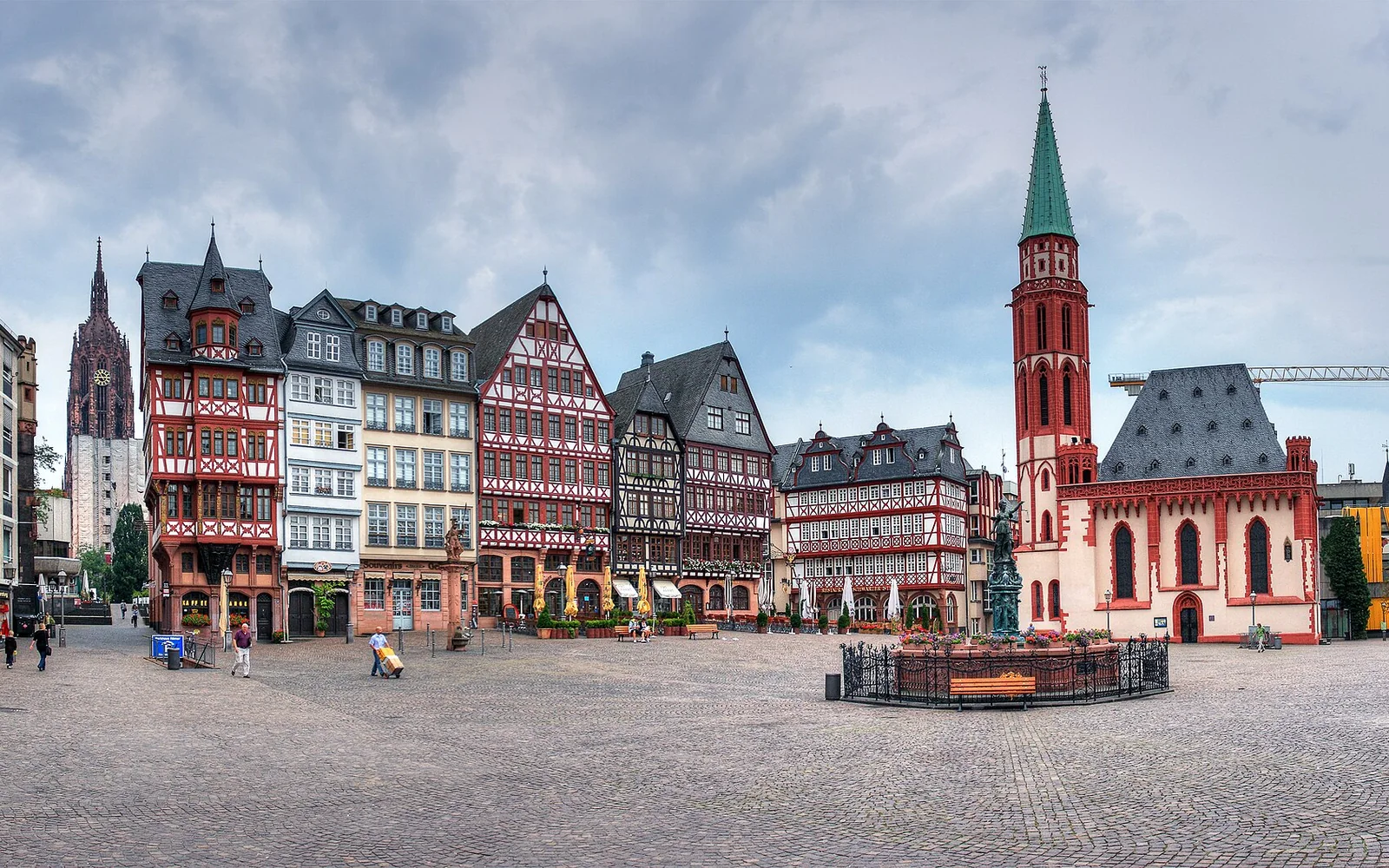 Historic buildings around Römerberg in Frankfurt