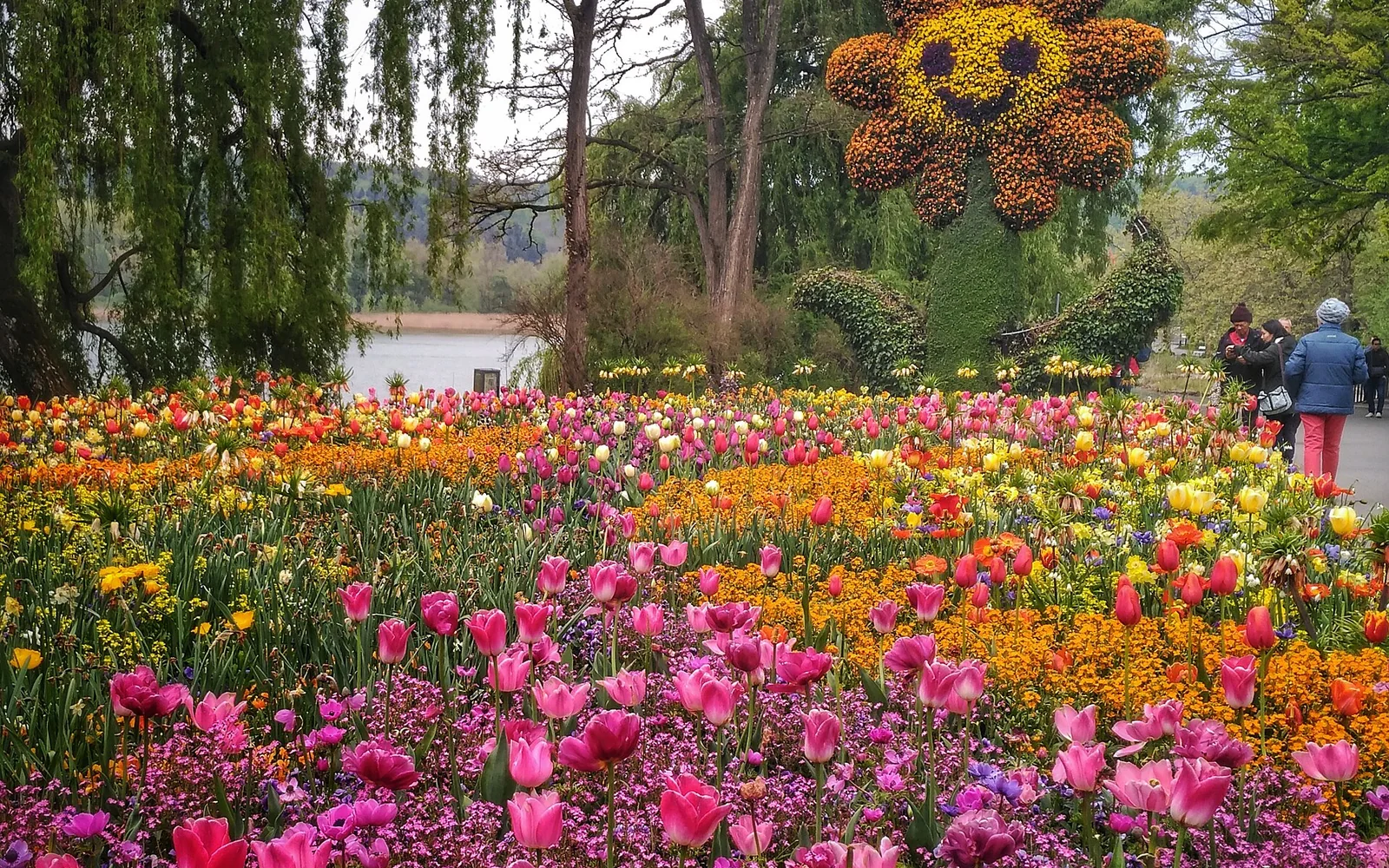 Gardens on Mainau Island beside Lake Constance