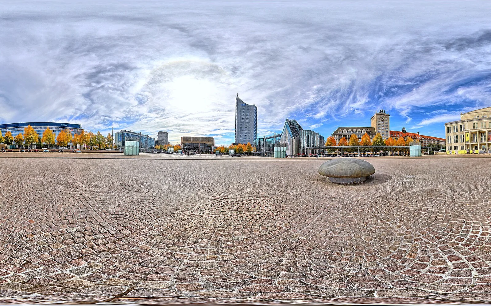 Augustusplatz and central Leipzig