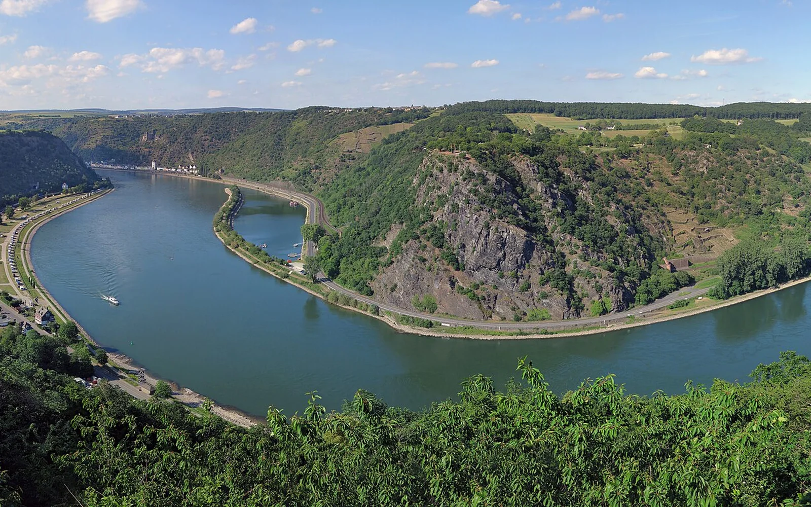 The Rhine and Loreley seen from the Maria Ruh viewpoint