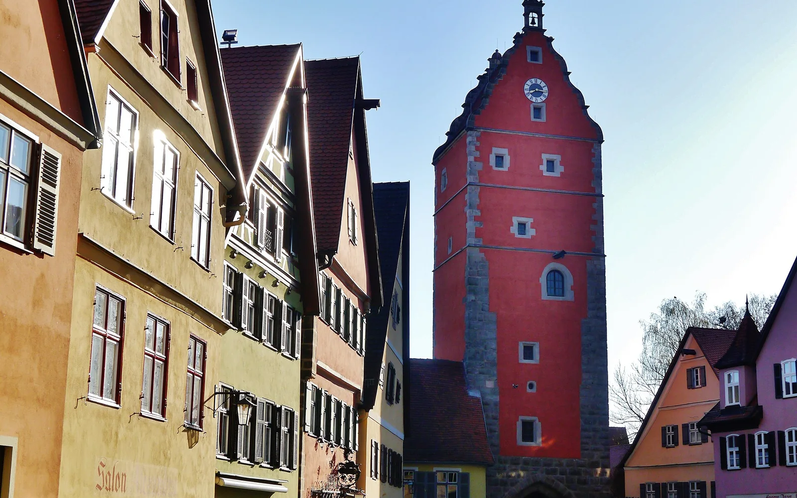 Historic houses and the Wörnitztor in Dinkelsbühl