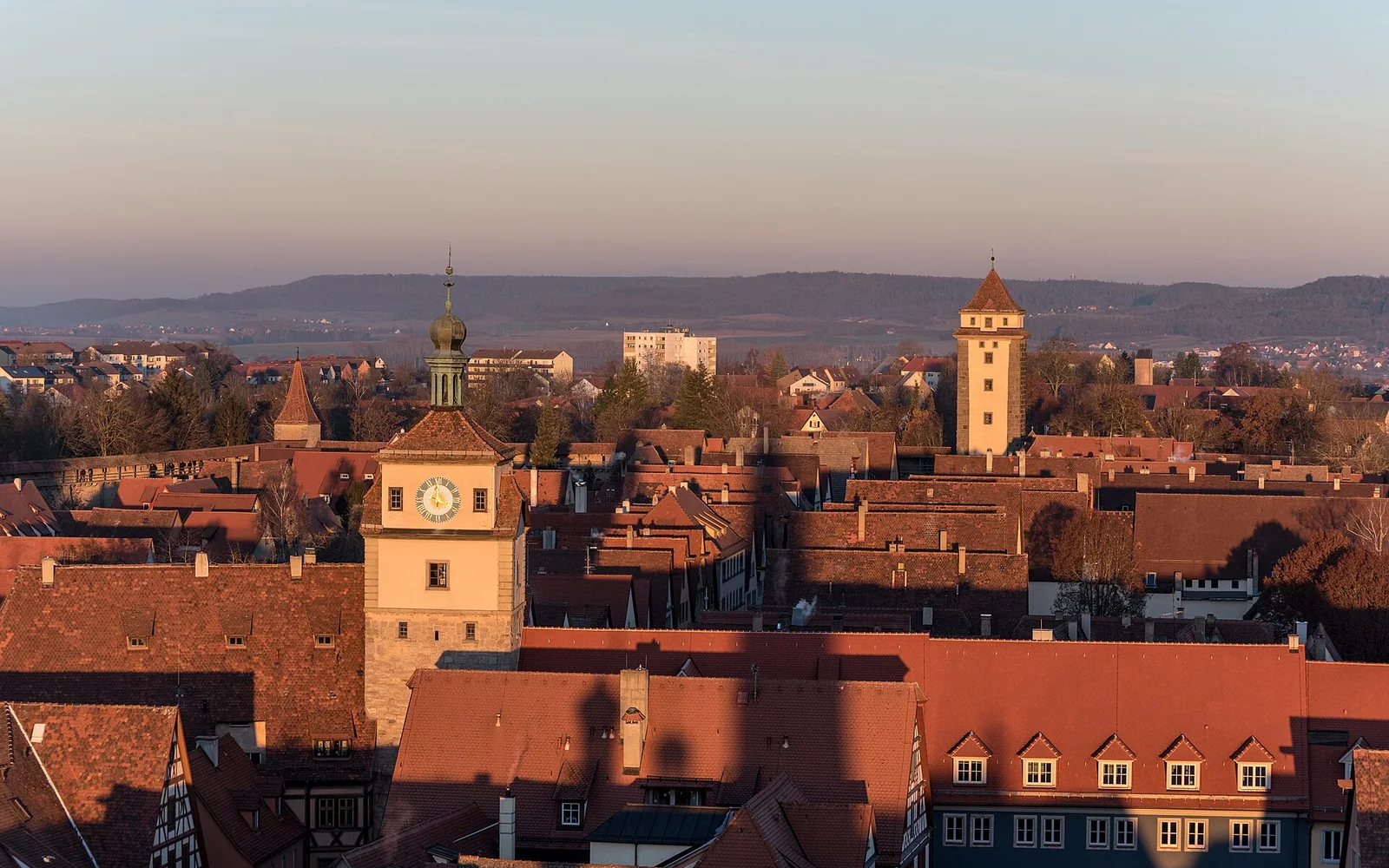 Rothenburg's walls and old-city skyline