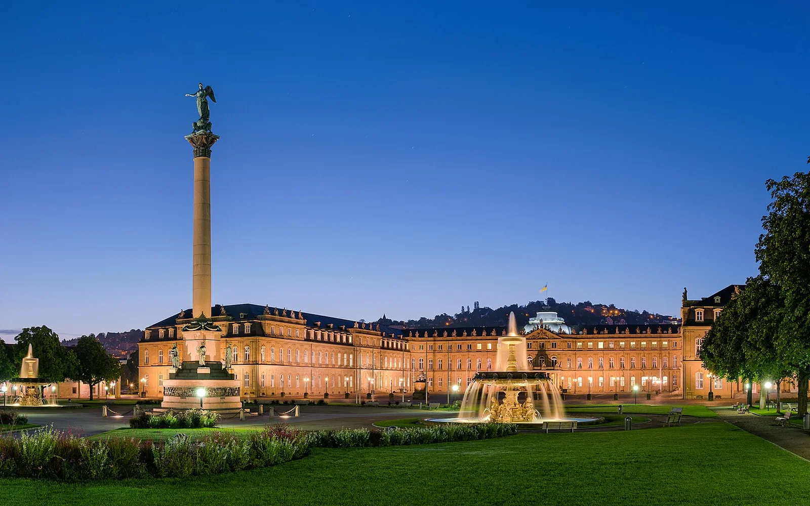 The New Palace and Schlossplatz in Stuttgart