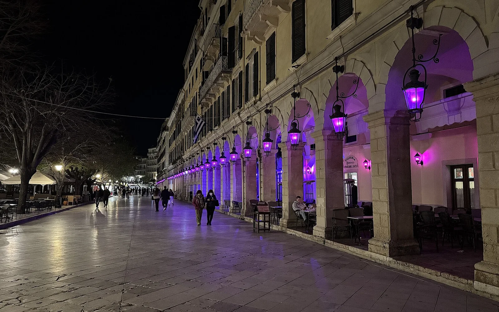 The arcades of the Liston in Corfu Town