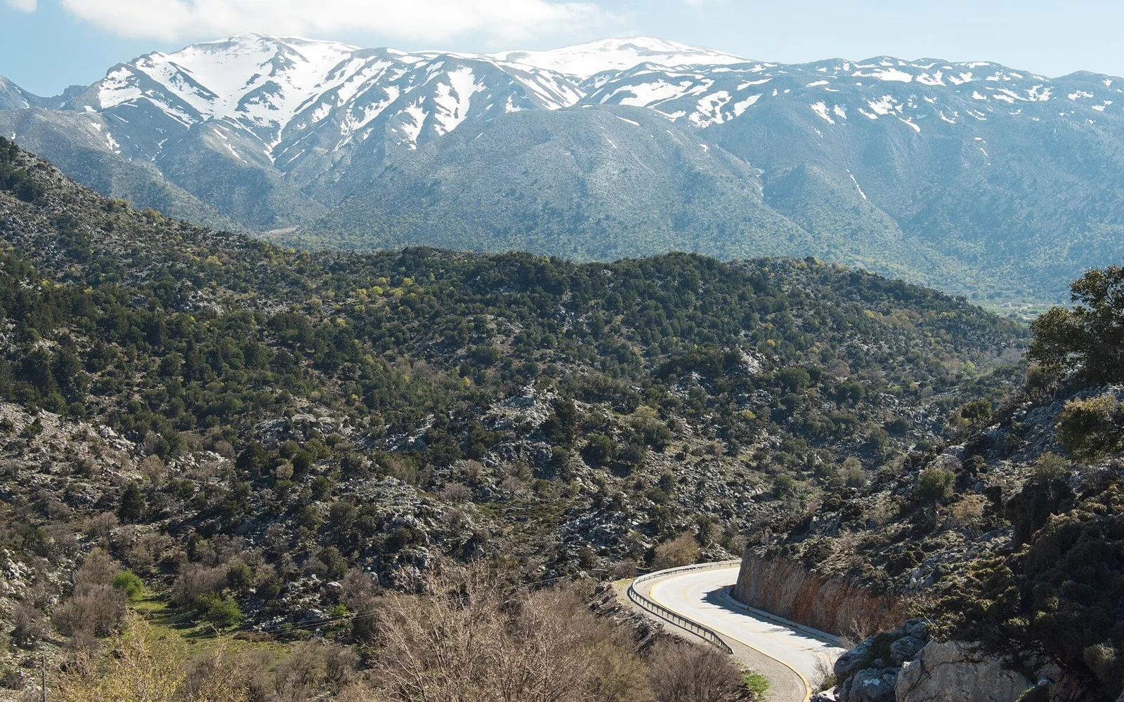 The White Mountains rising above western Crete