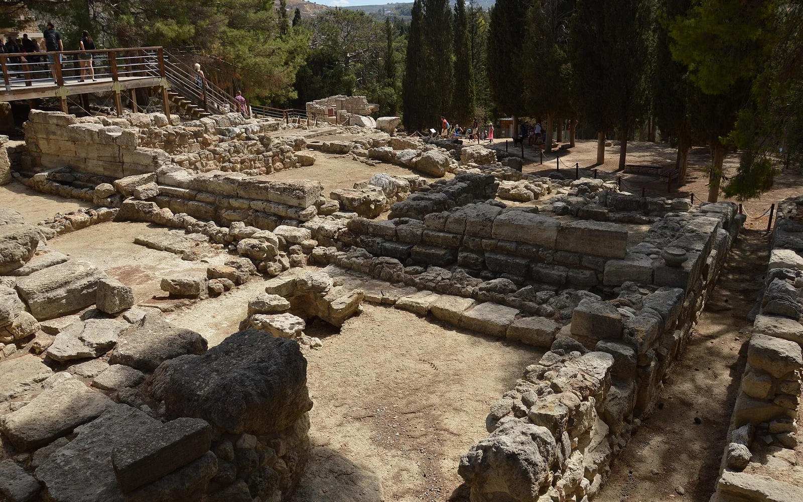 The archaeological remains at Knossos near Heraklion
