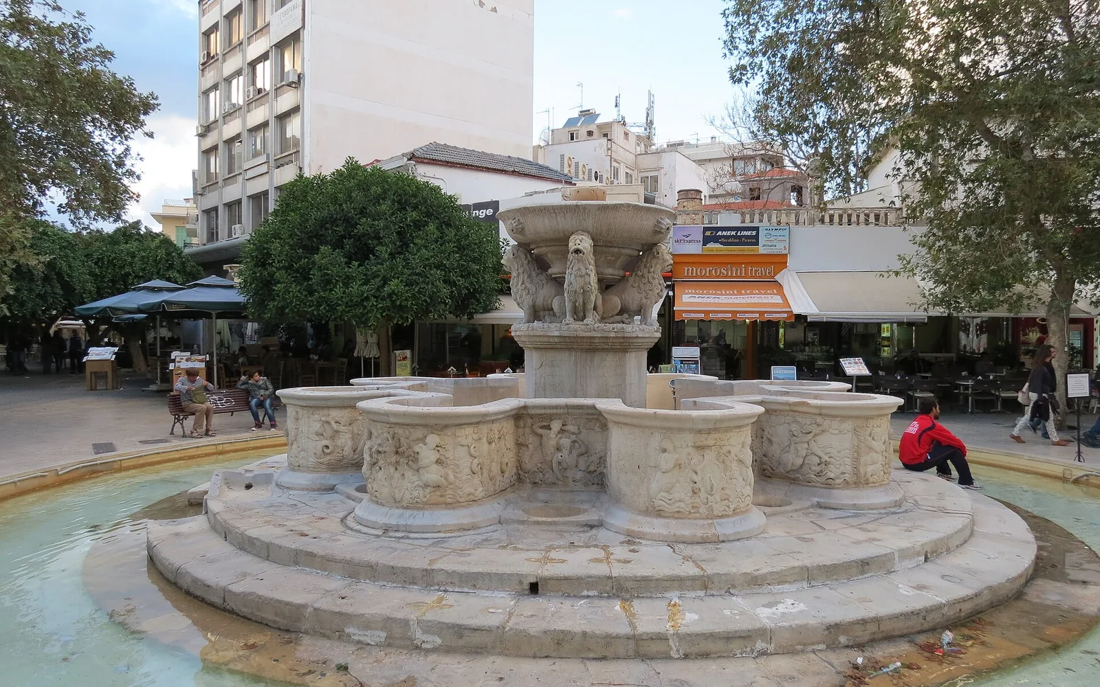 The Morosini fountain in central Heraklion