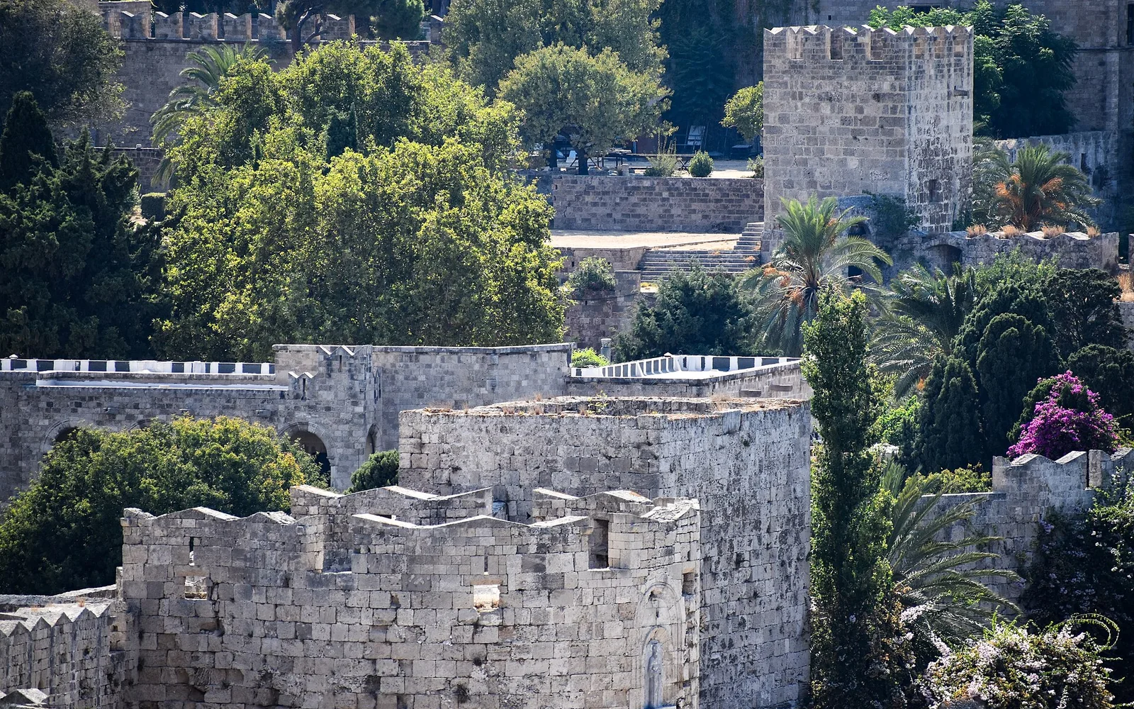 The walls and lanes of medieval Rhodes Town