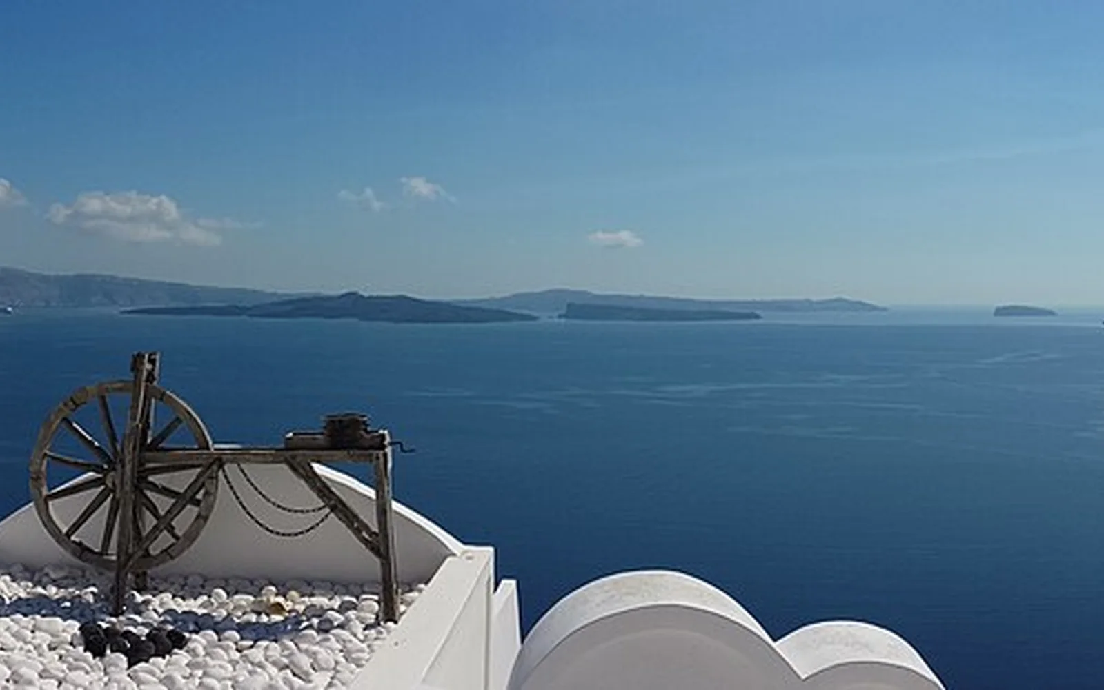 Oia above the Santorini caldera