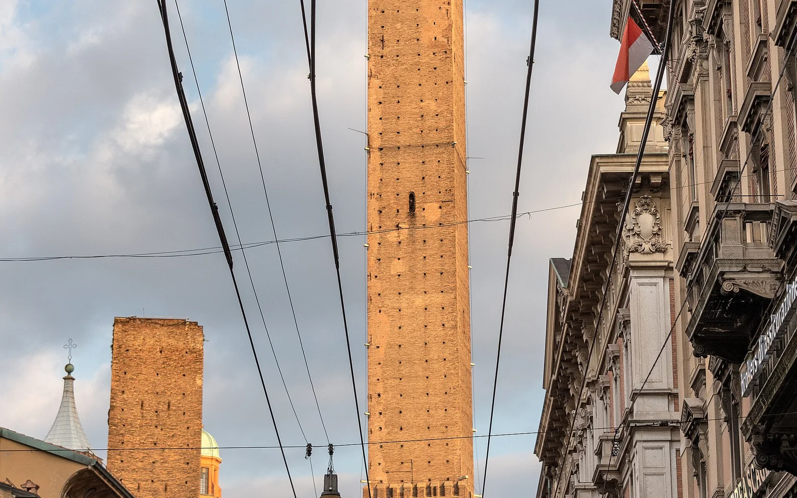 The Two Towers above Bologna's historic centre