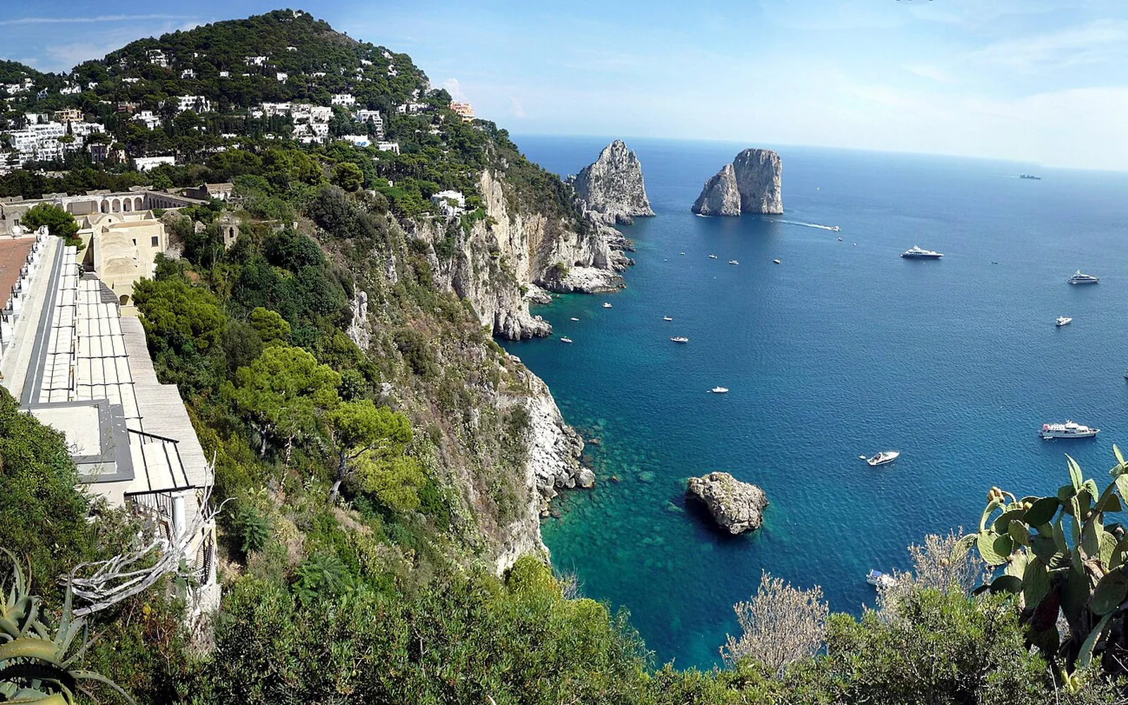 The Faraglioni sea stacks off Capri