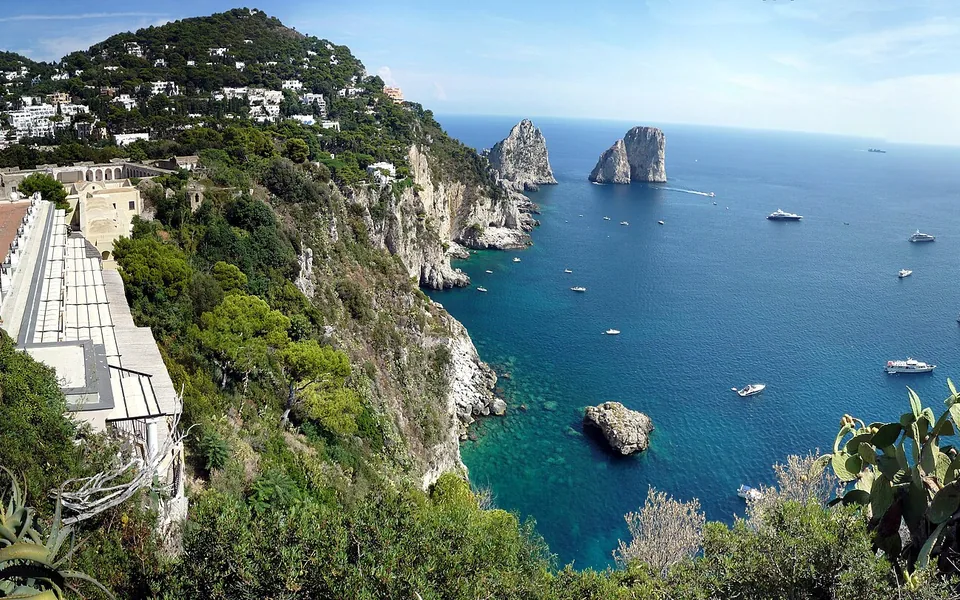 The Faraglioni sea stacks off Capri