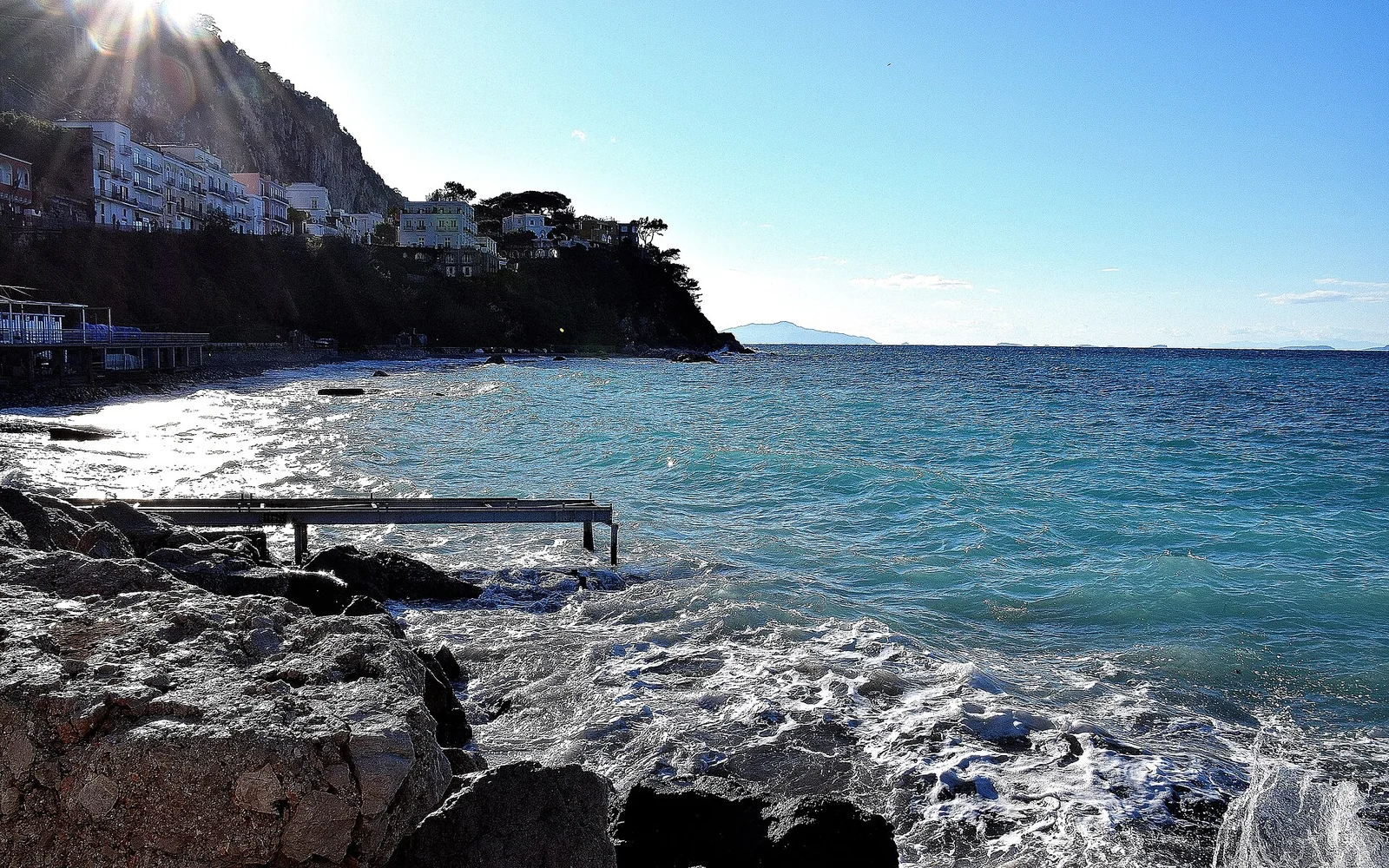 Boats and waterfront at Capri's Marina Grande