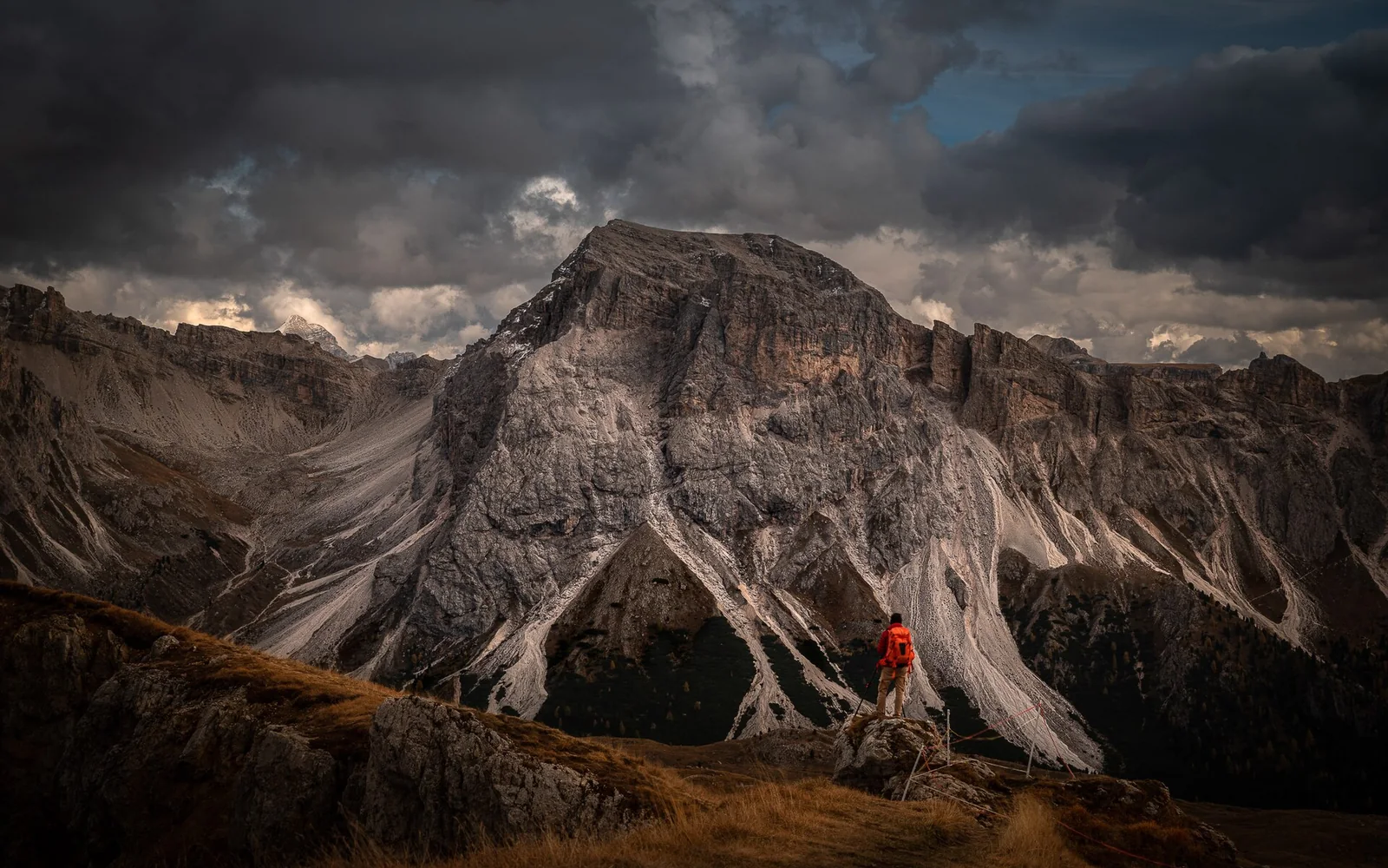 The Seceda ridgeline in the Dolomites