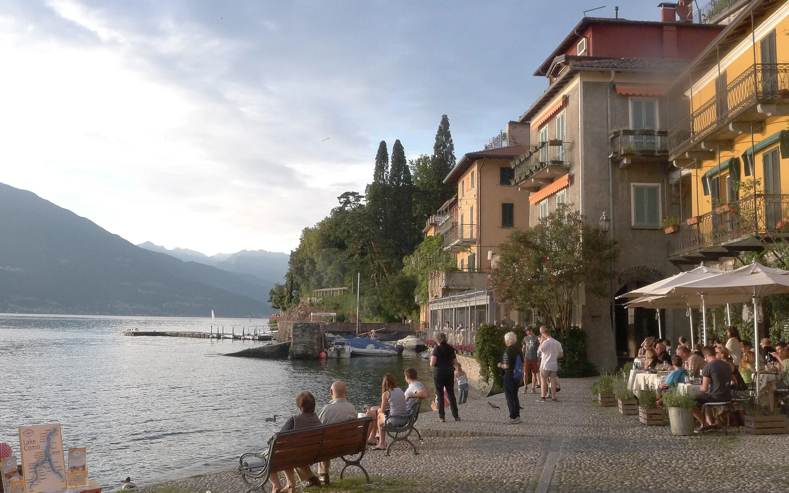 Varenna's waterfront on Lake Como