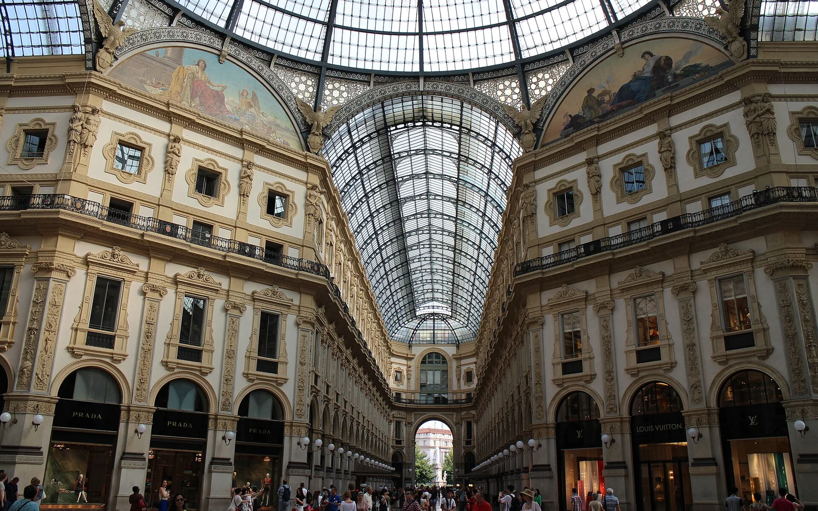 The arcades of Galleria Vittorio Emanuele II