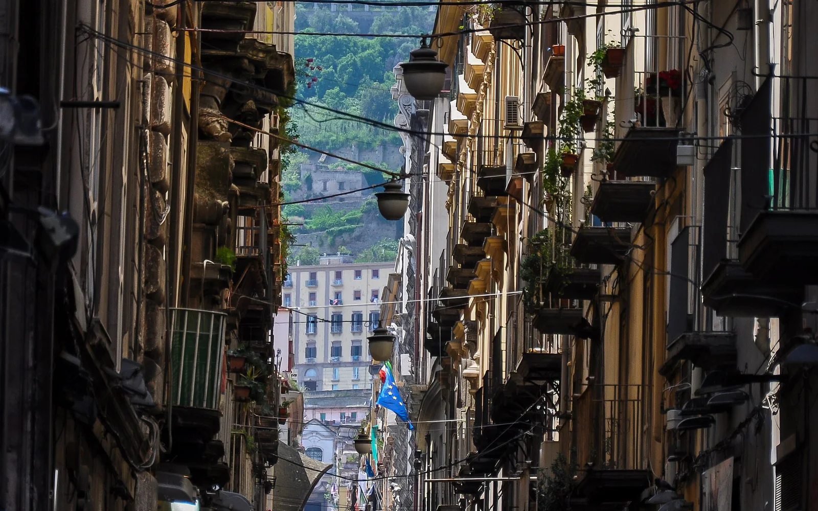 Historic buildings along Spaccanapoli
