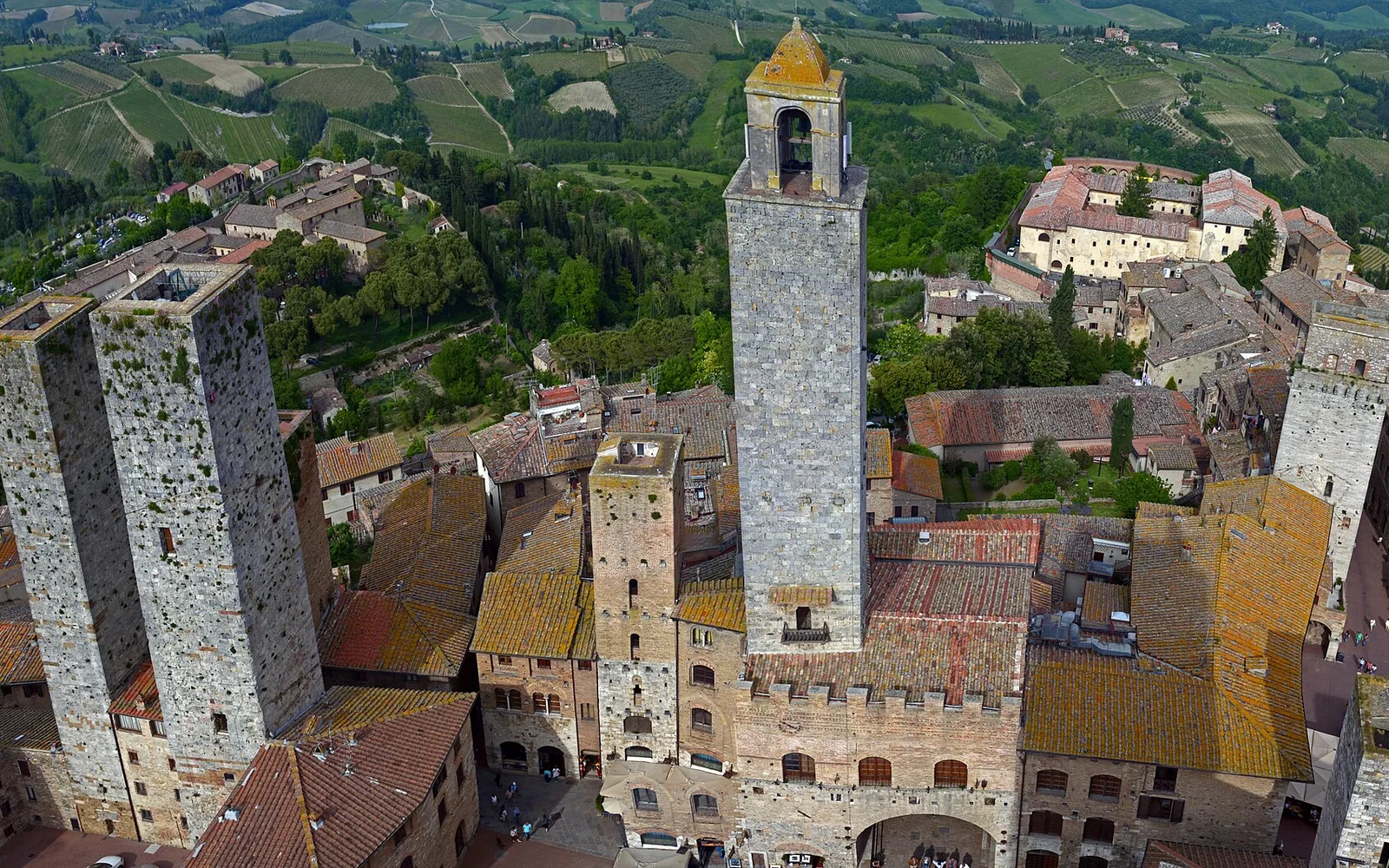 Medieval towers above San Gimignano