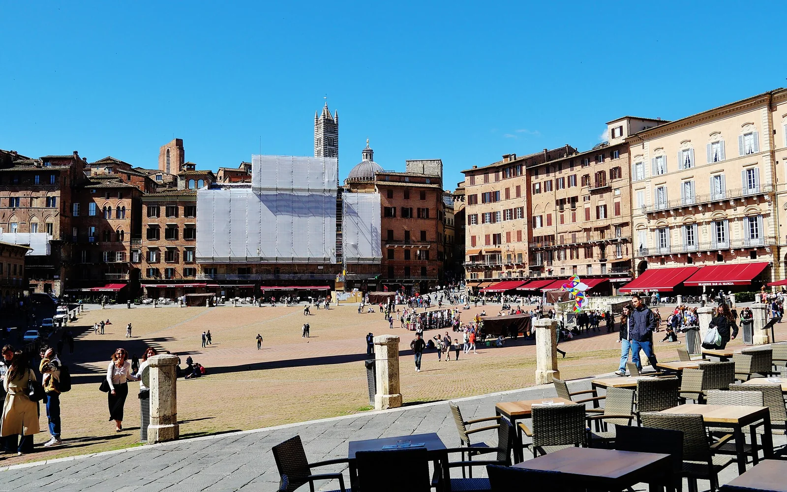 Piazza del Campo and Palazzo Pubblico in Siena