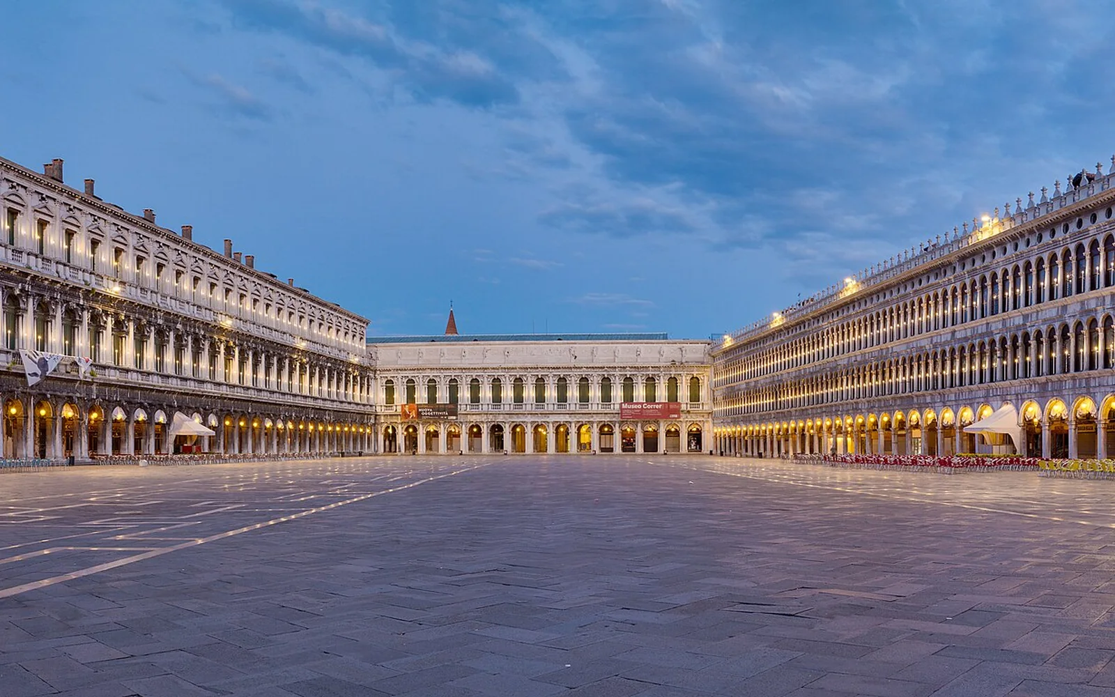 St Mark's Basilica and the square in Venice