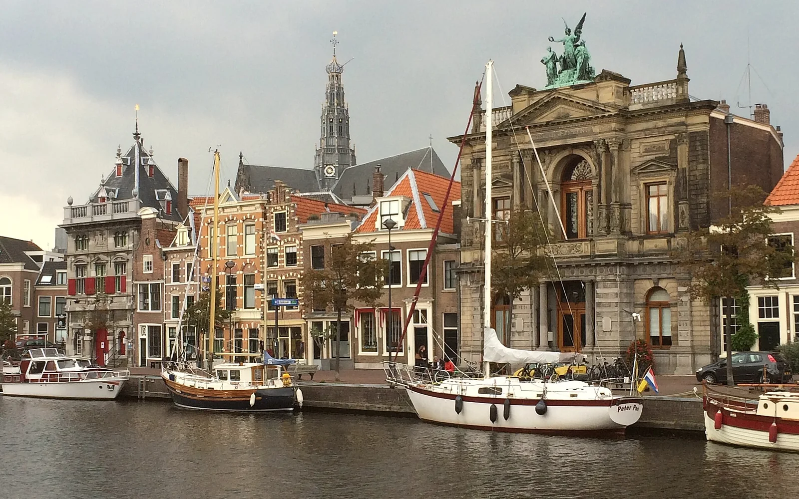 Teylers Museum beside the Spaarne in Haarlem