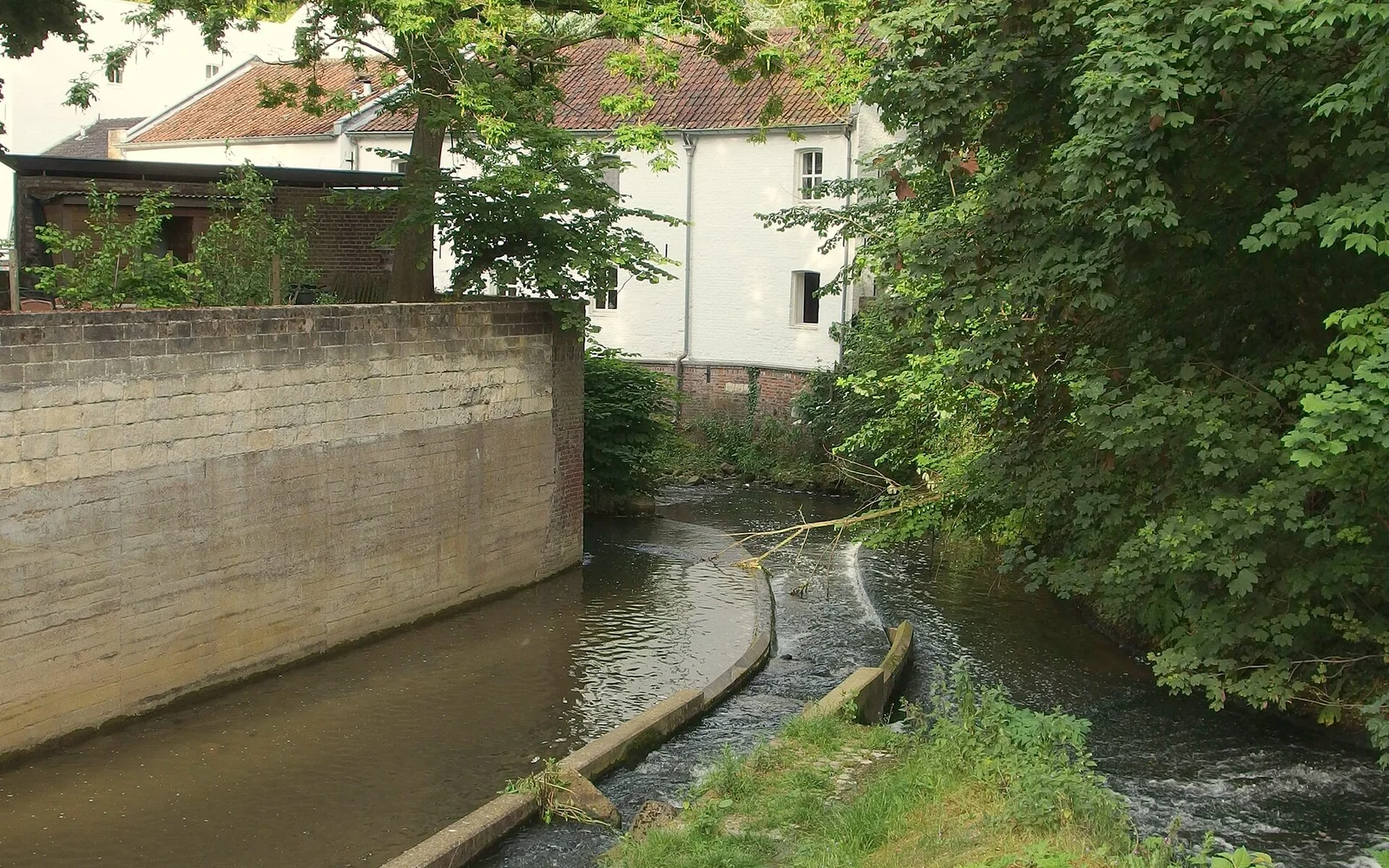The Jeker flowing through Stadspark in Maastricht