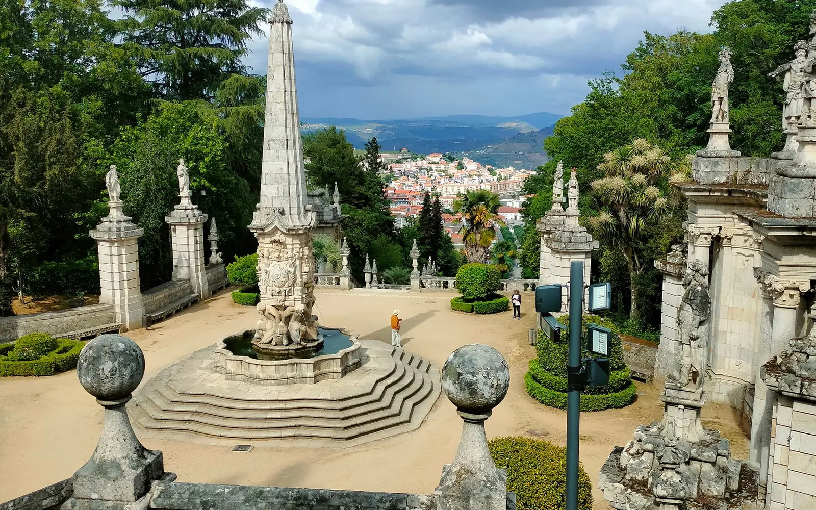 Formal stairway and gardens at Bom Jesus do Monte near Braga