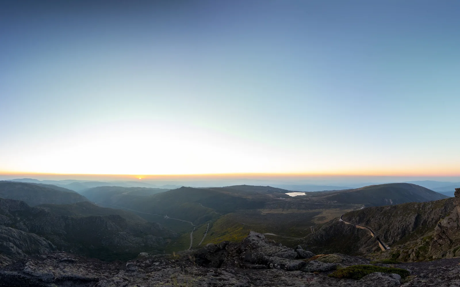 Mountain ridges in Serra da Estrela Natural Park