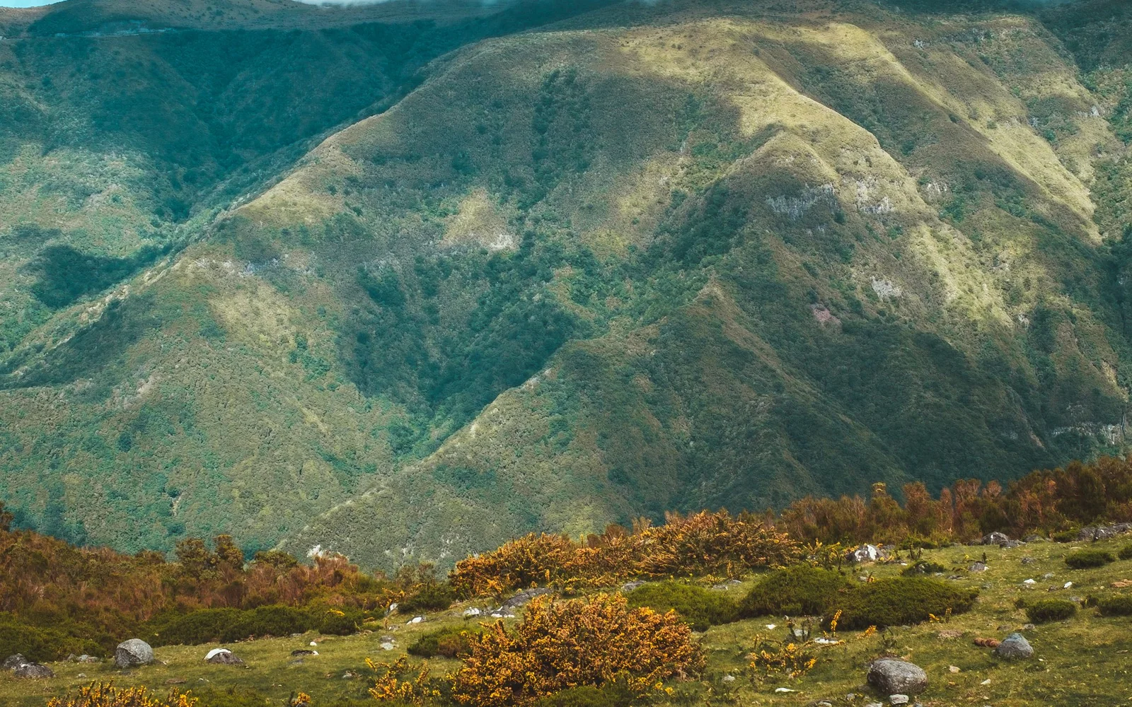 Mountain ridges and cloud over Madeira
