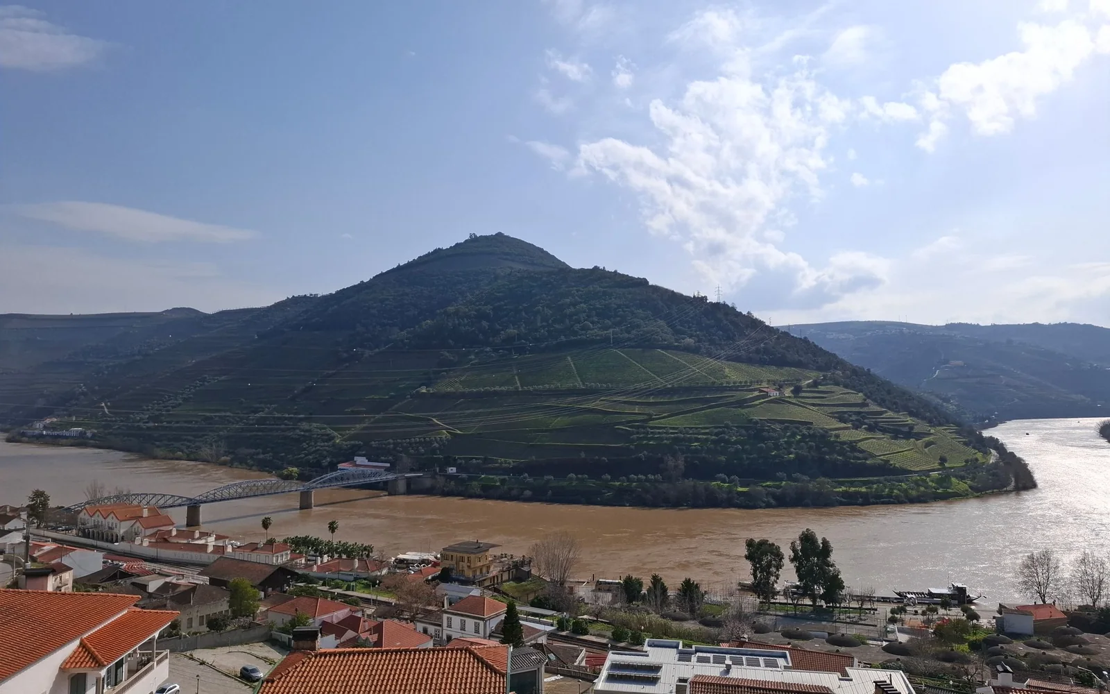 Douro River and terraced vineyards in northern Portugal