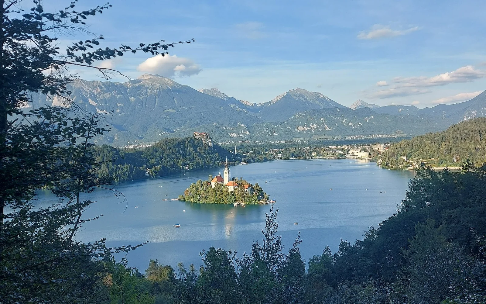 Church on Bled Island in the centre of the lake