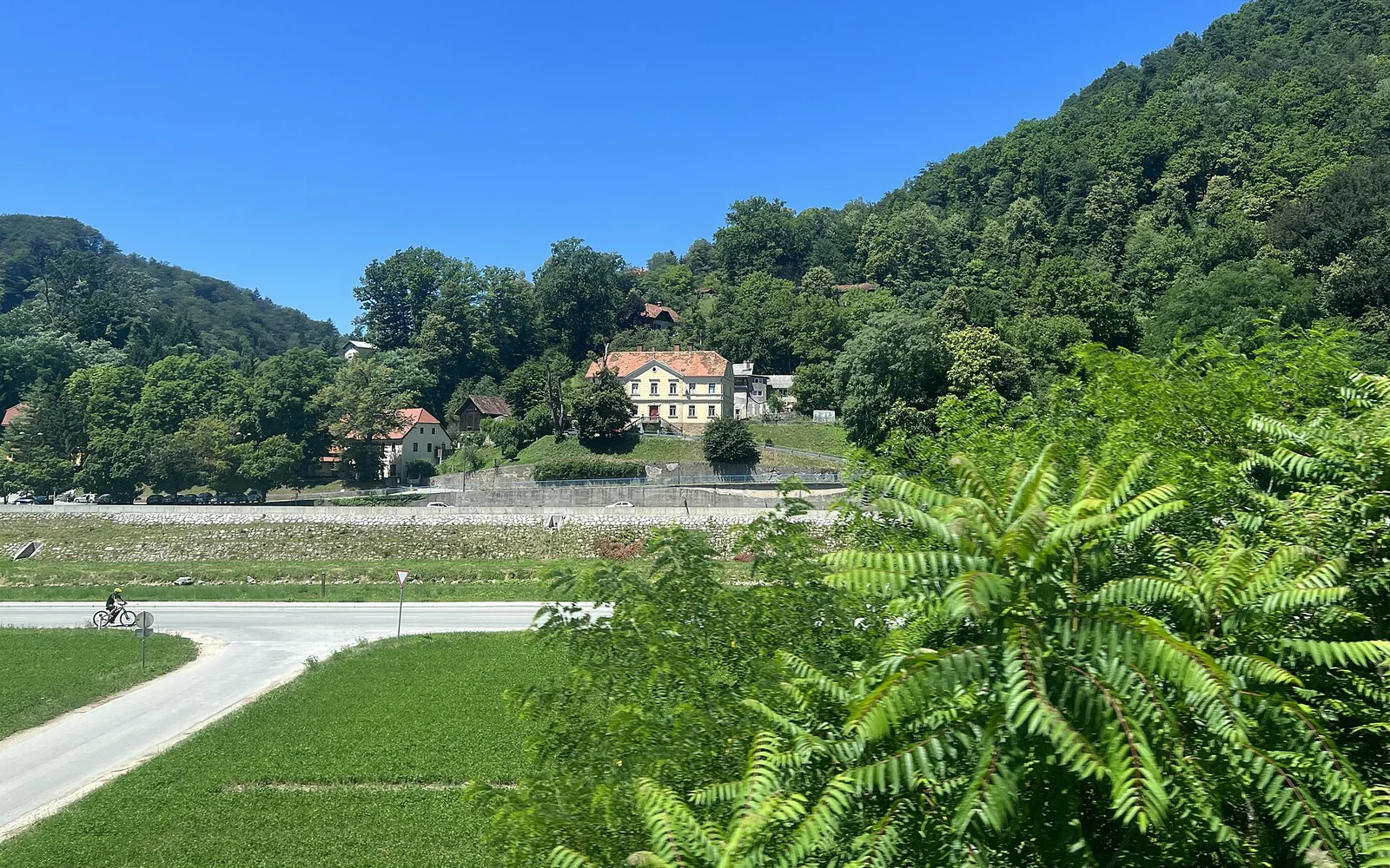 Celje Castle above the Savinja valley