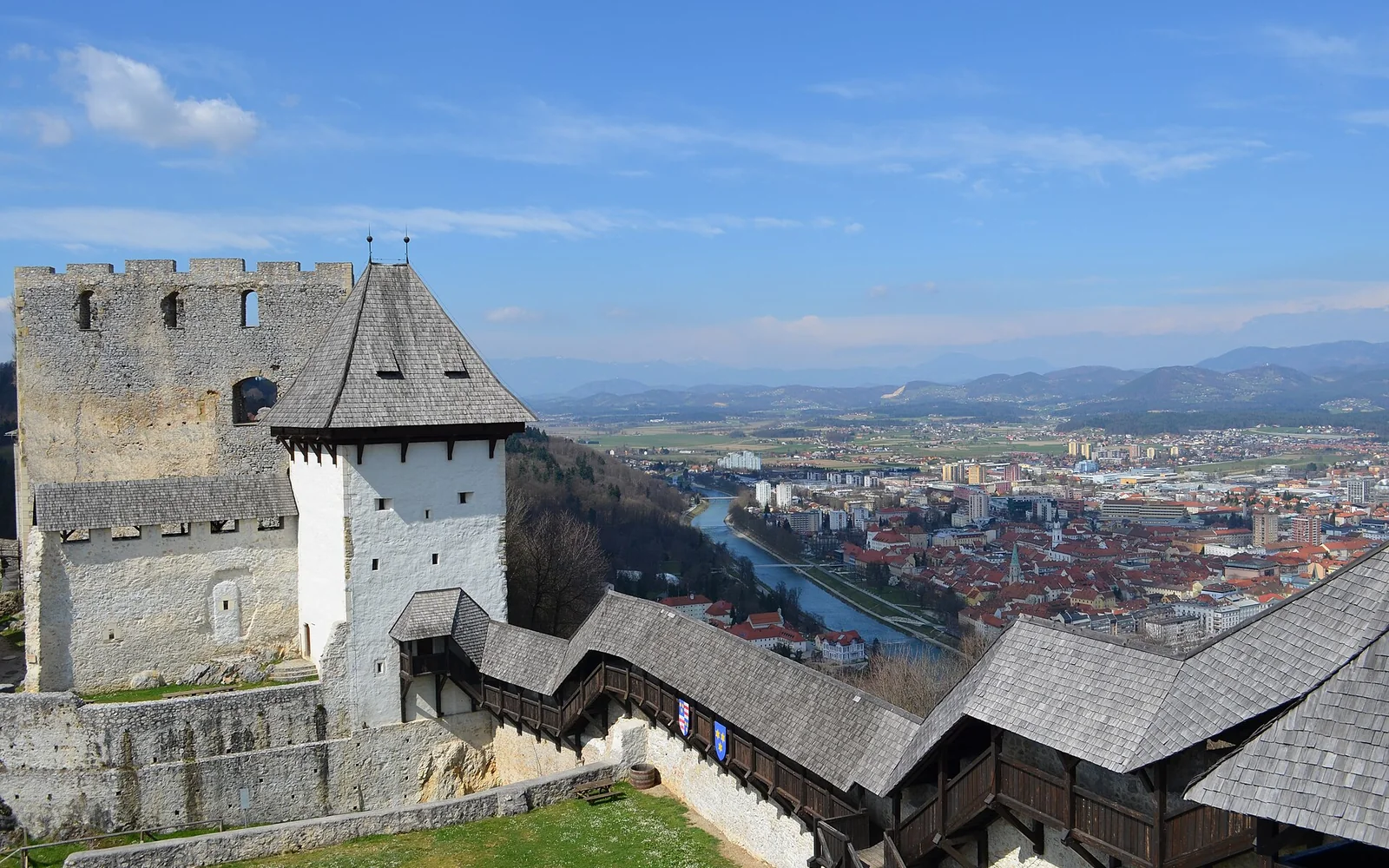 Celje seen from its hilltop castle
