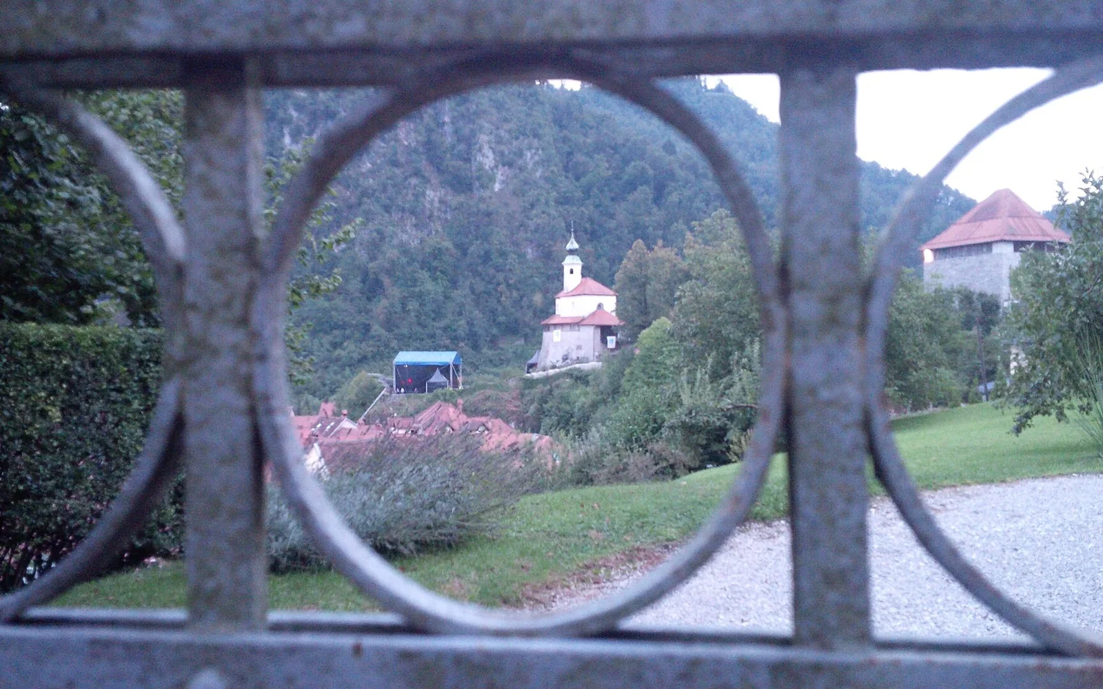 Mali grad chapel above central Kamnik