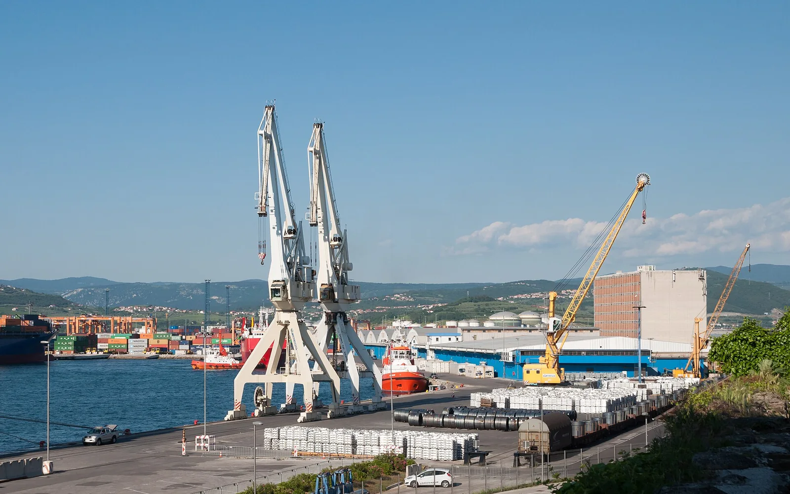 Koper waterfront and working harbour
