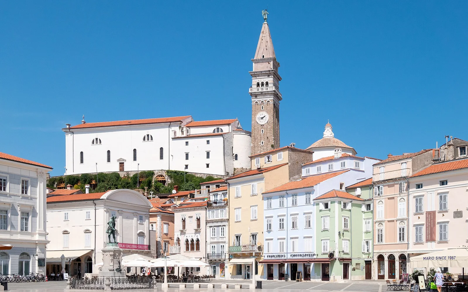 Tartini Square in the centre of Piran