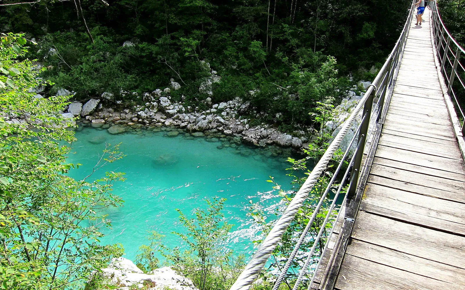 Mountain landscape around Kobarid in the Soča Valley