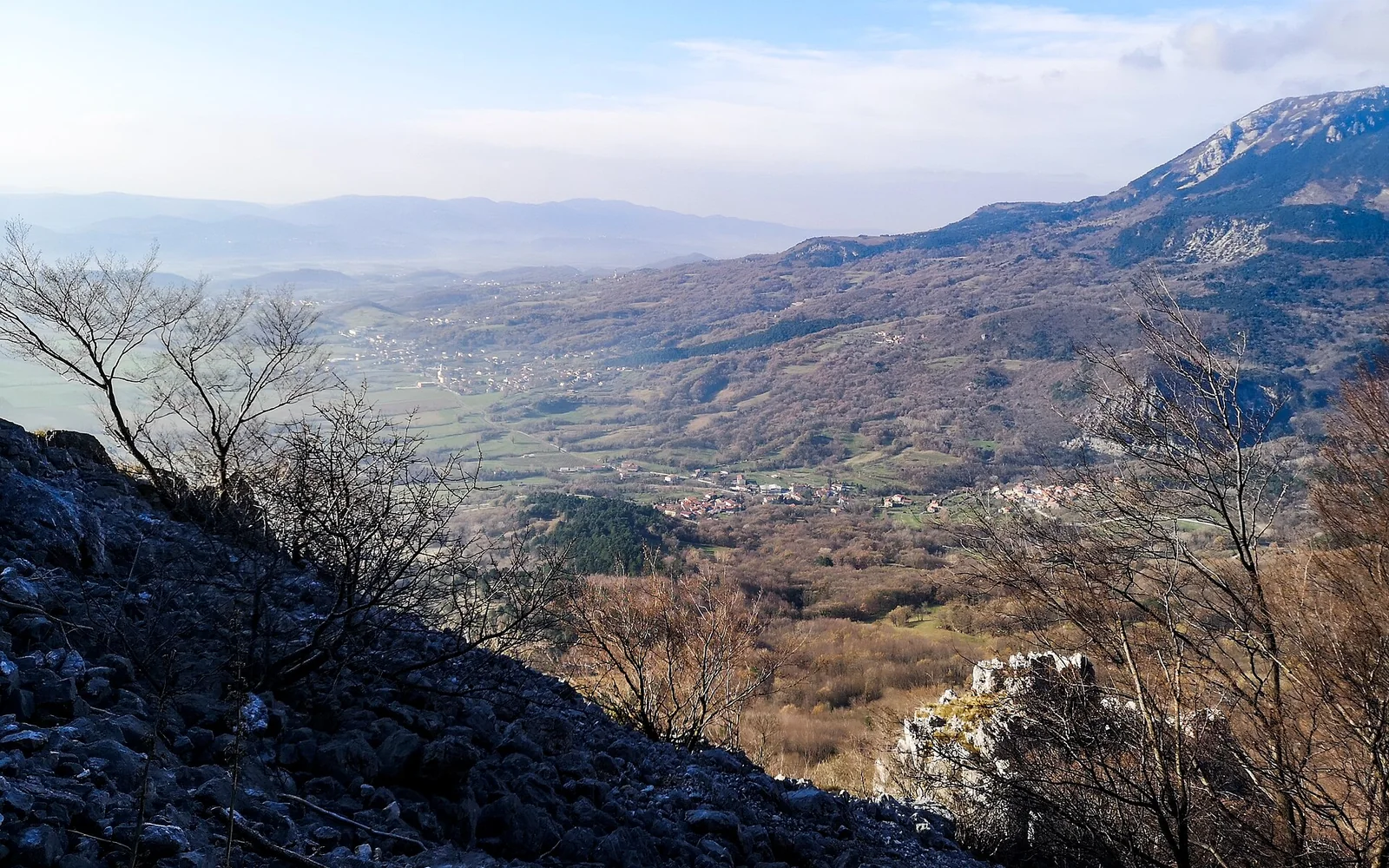 Ajdovščina and the surrounding Vipava landscape