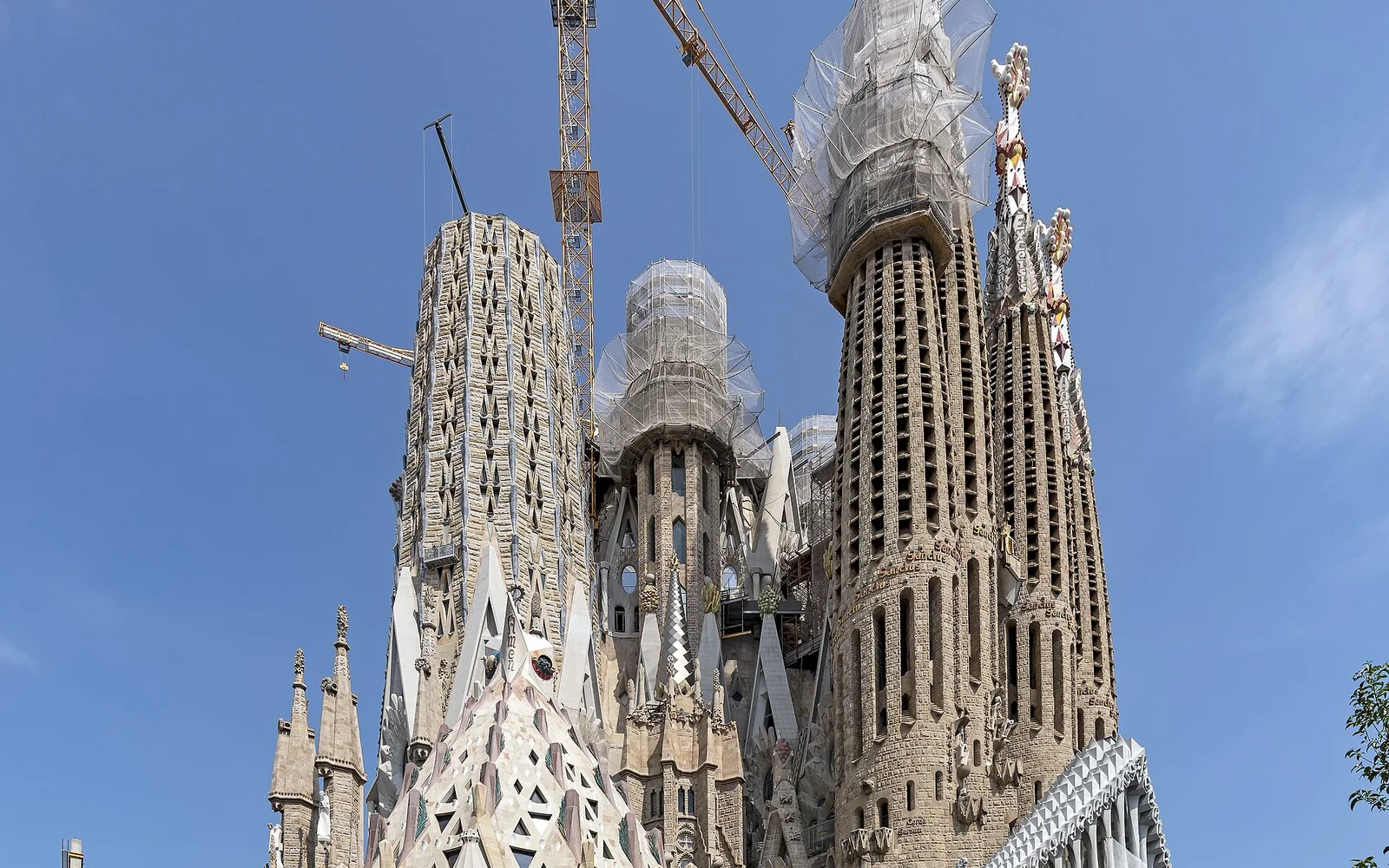 Sagrada Família rising above Barcelona