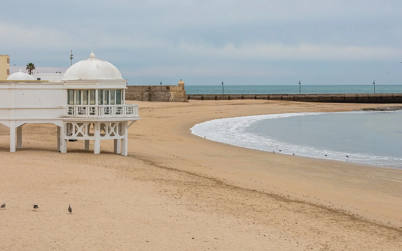 La Caleta beach between the old city forts