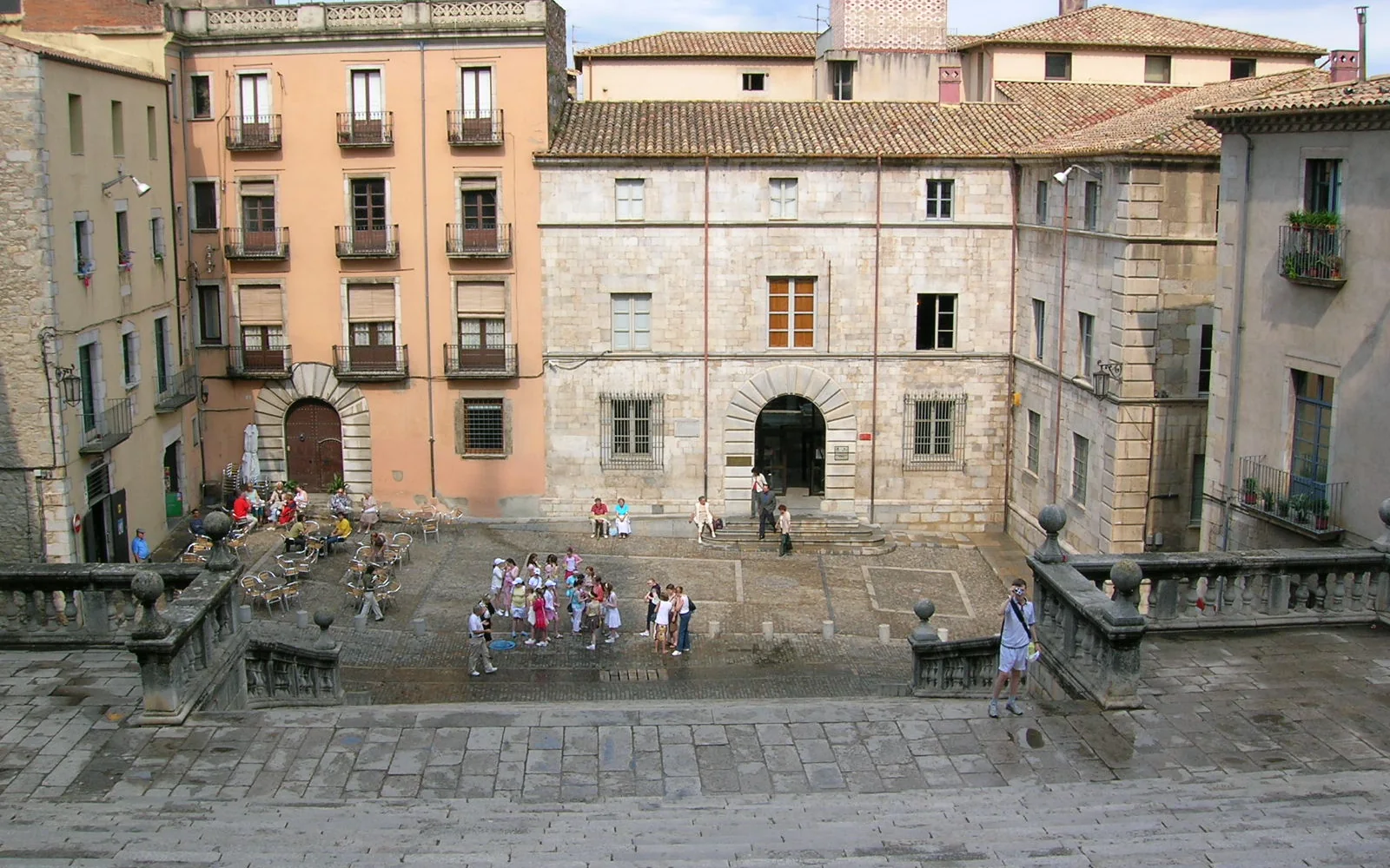 Cathedral steps in Girona's old city