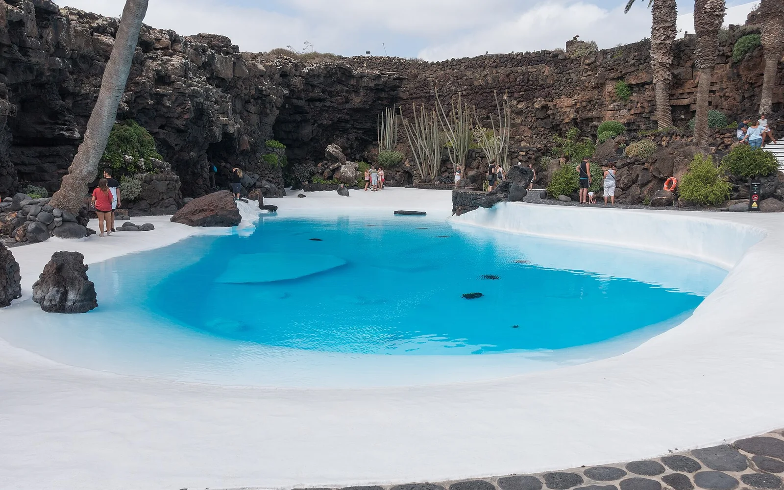 Lava cave and pool at Jameos del Agua
