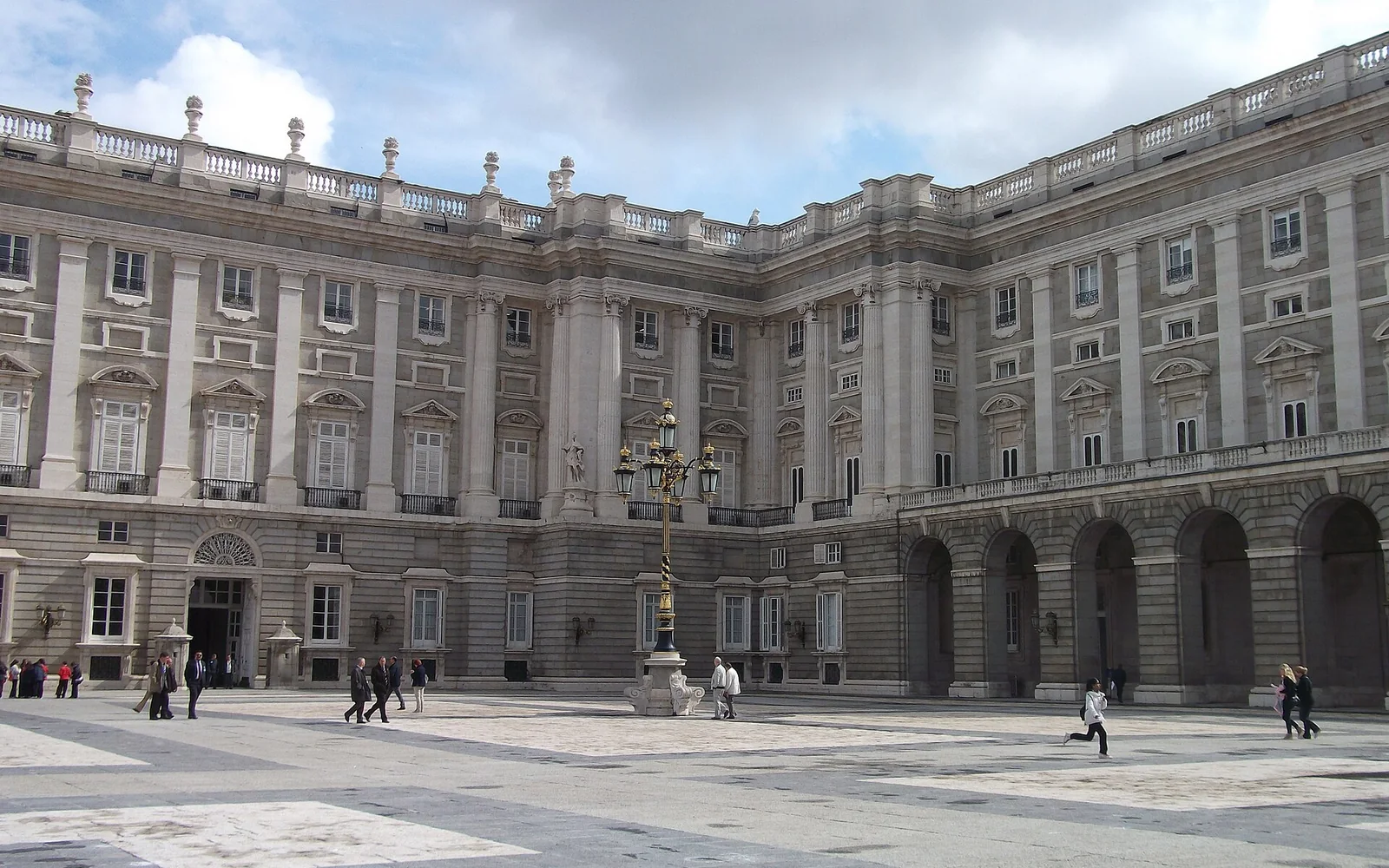 Royal Palace of Madrid and its formal courtyard